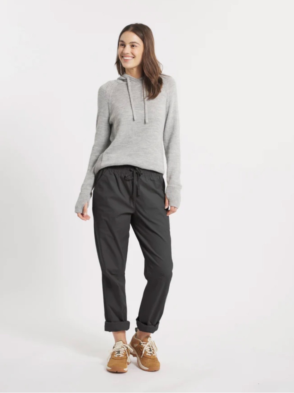 PAKA Women’s Light Gray Royal Alpaca Hoodie Size M